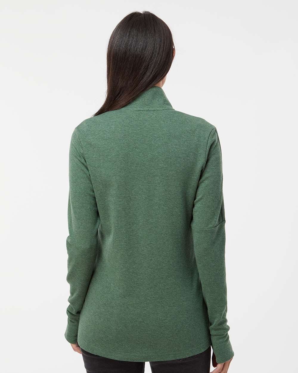Adidas Women's 3-Stripes Quarter-Zip Sweater Pullover