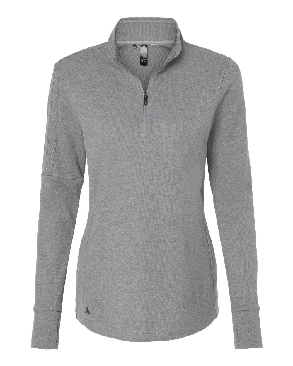 Adidas Women's 3-Stripes Quarter-Zip Sweater Pullover