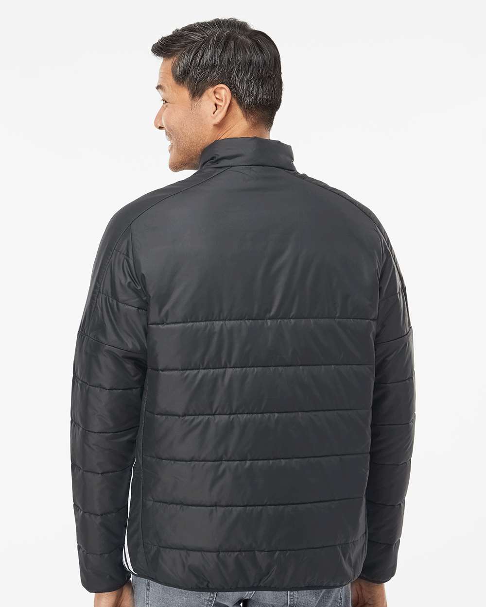 Adidas Men's 3-Stripes Puffer Full-Zip Jacket