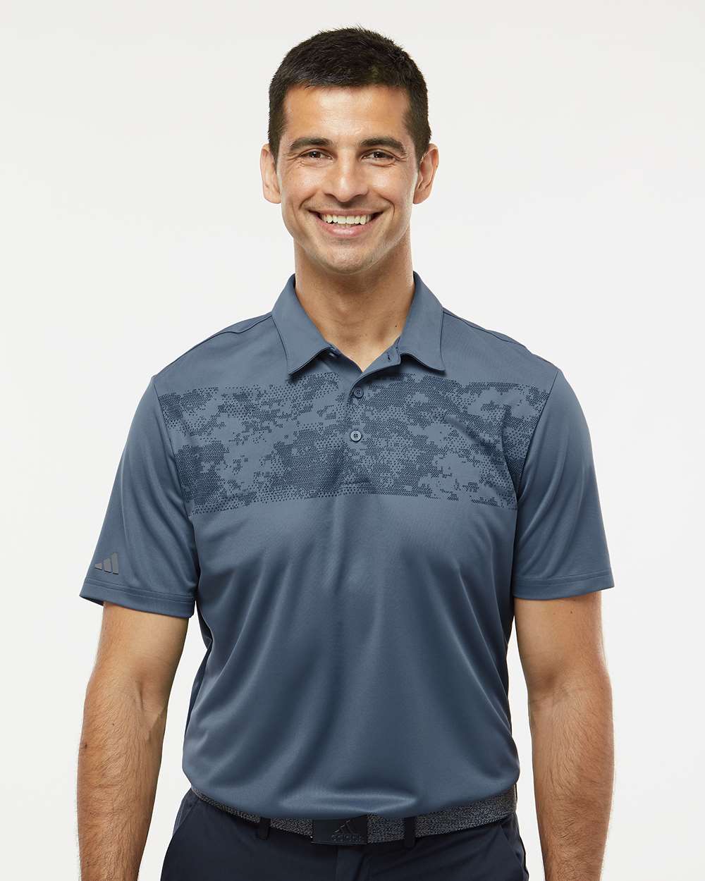 Adidas Men's Camo Chest Print Polo