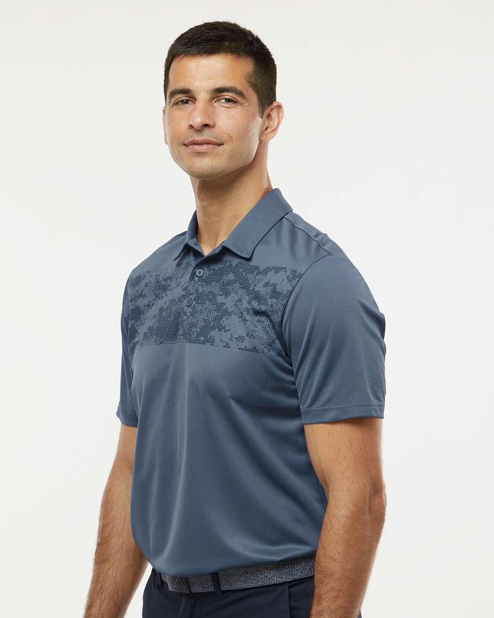 Adidas Men's Camo Chest Print Polo