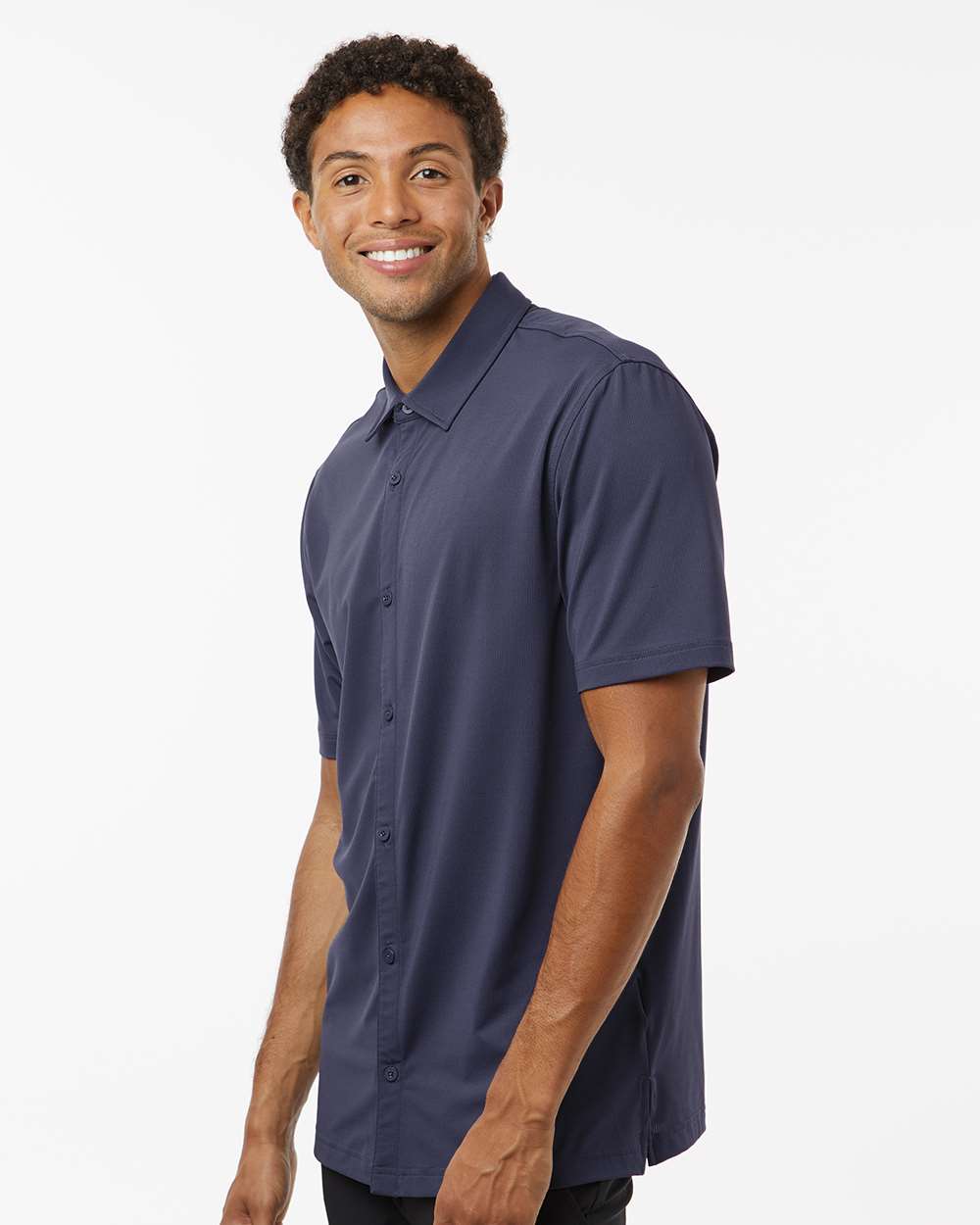 Adidas Men's Full Button Down Short Sleeve Shirt