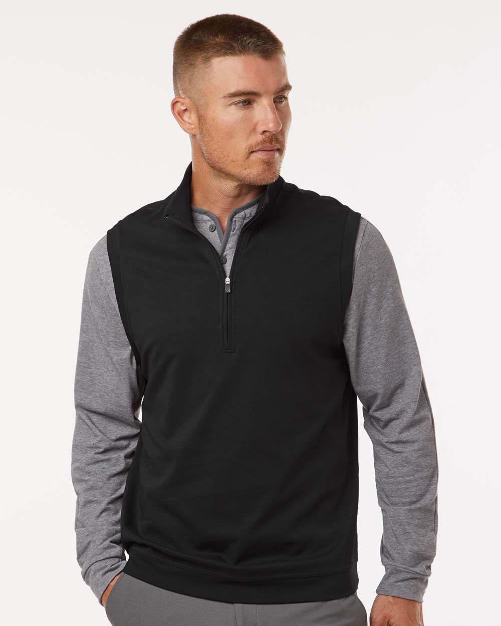 Adidas Men's Club Quarter-Zip Vest