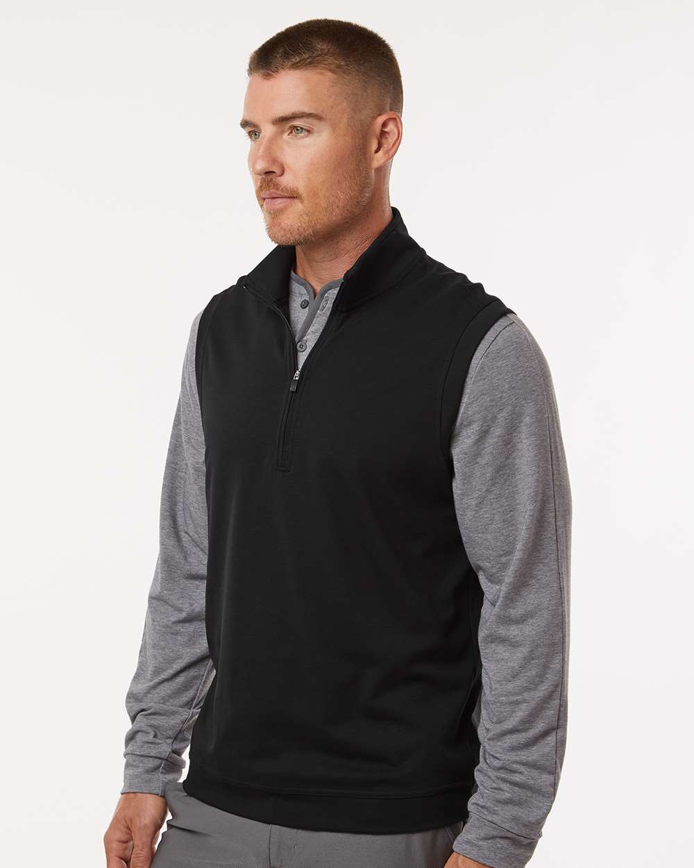 Adidas Men's Club Quarter-Zip Vest