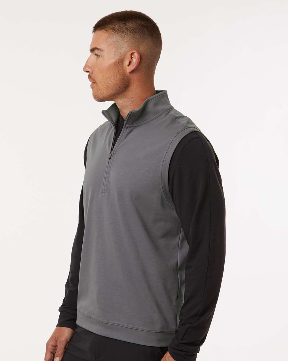 Adidas Men's Club Quarter-Zip Vest
