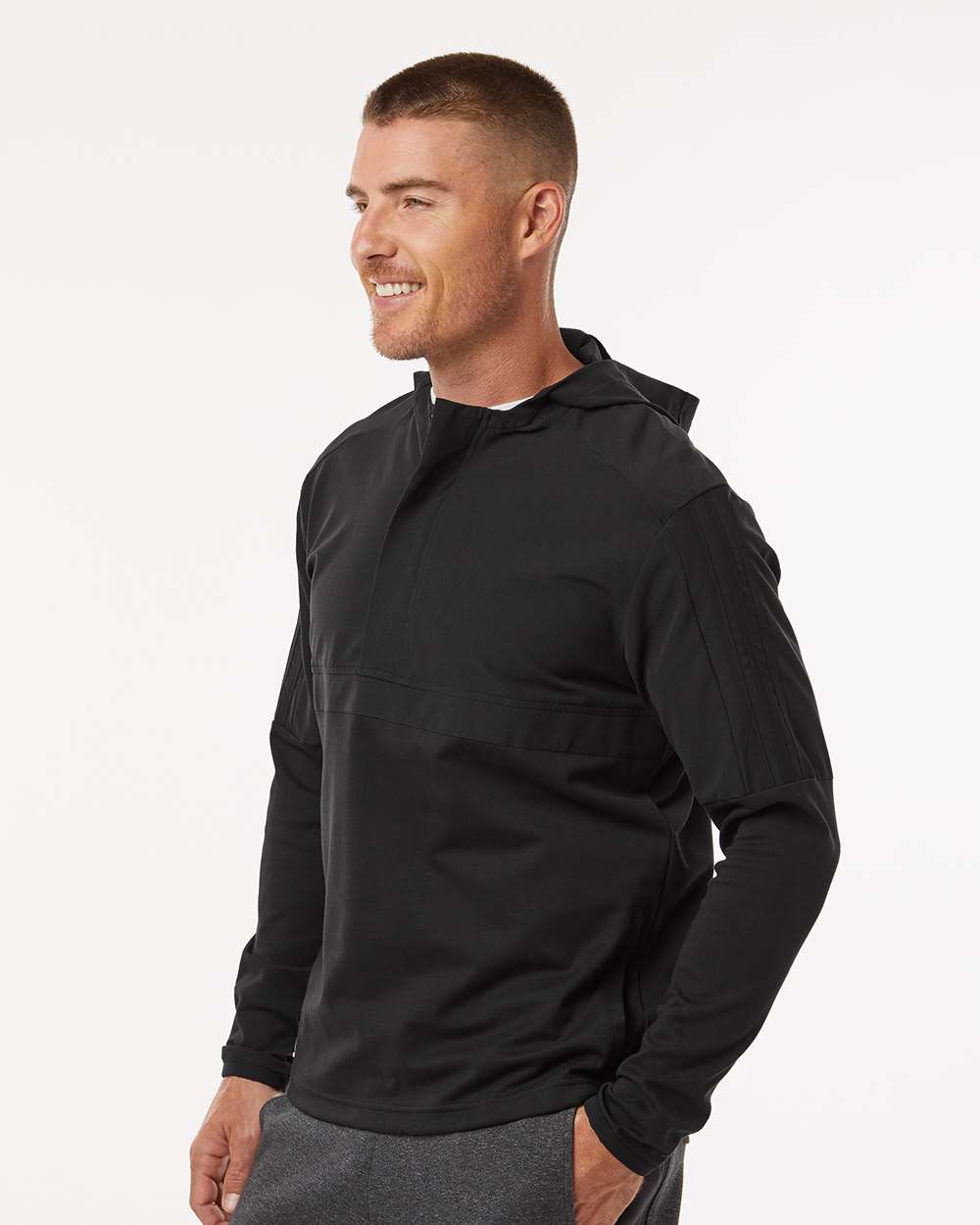 Adidas Men's Half-Zip Hooded Anorak