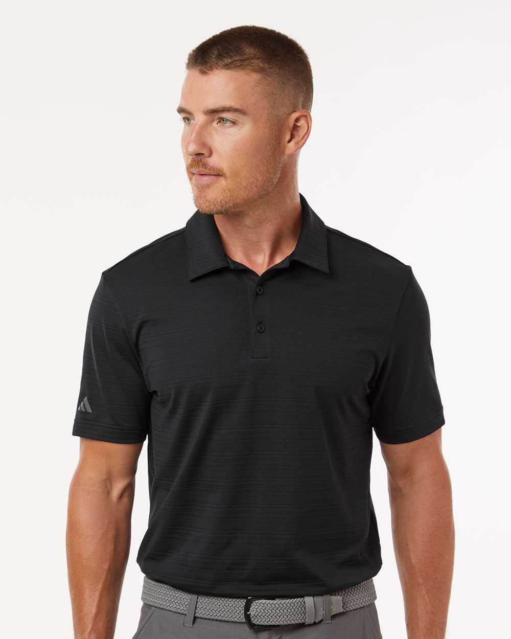Adidas Men's Textured Stripe Polo
