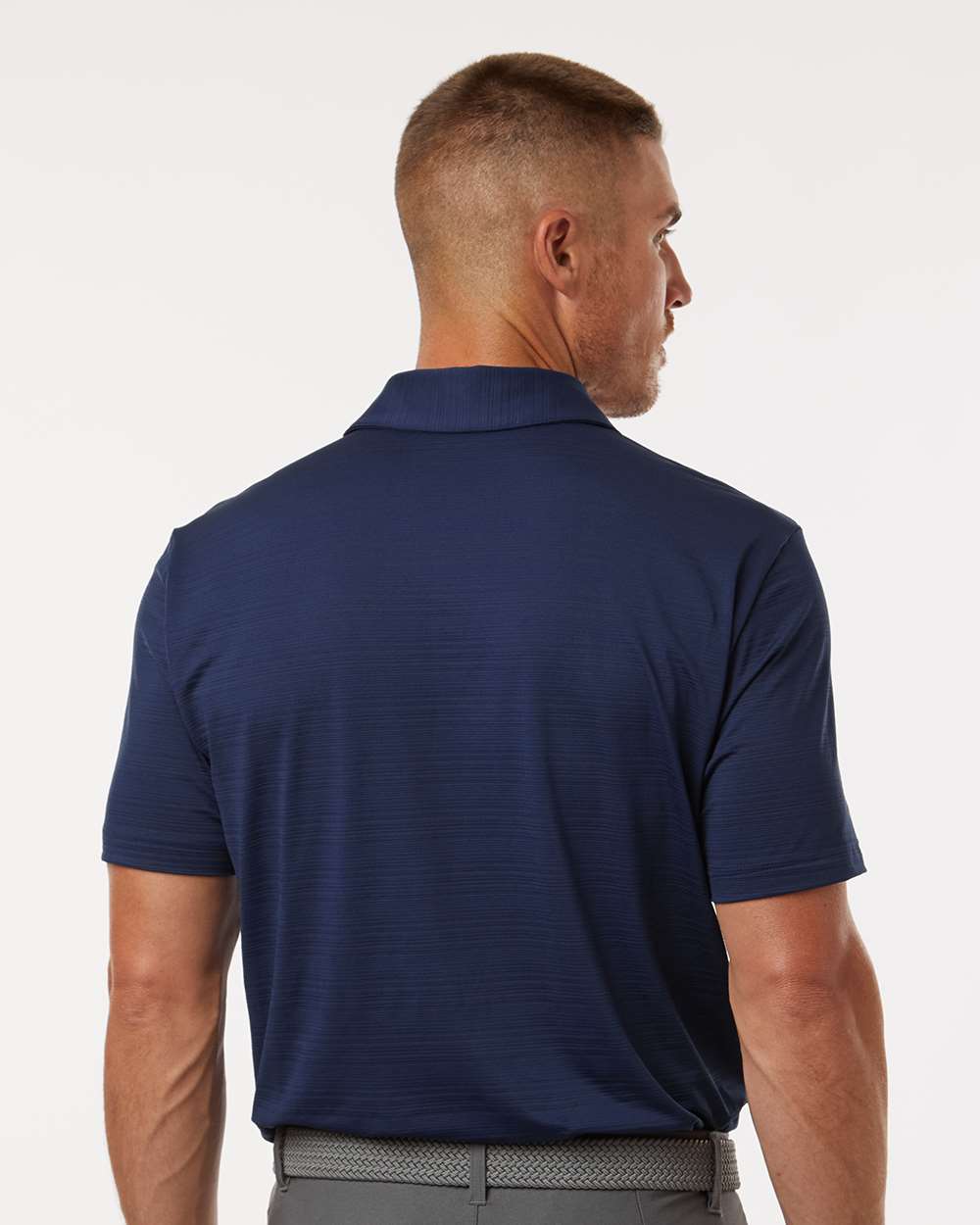 Adidas Men's Textured Stripe Polo
