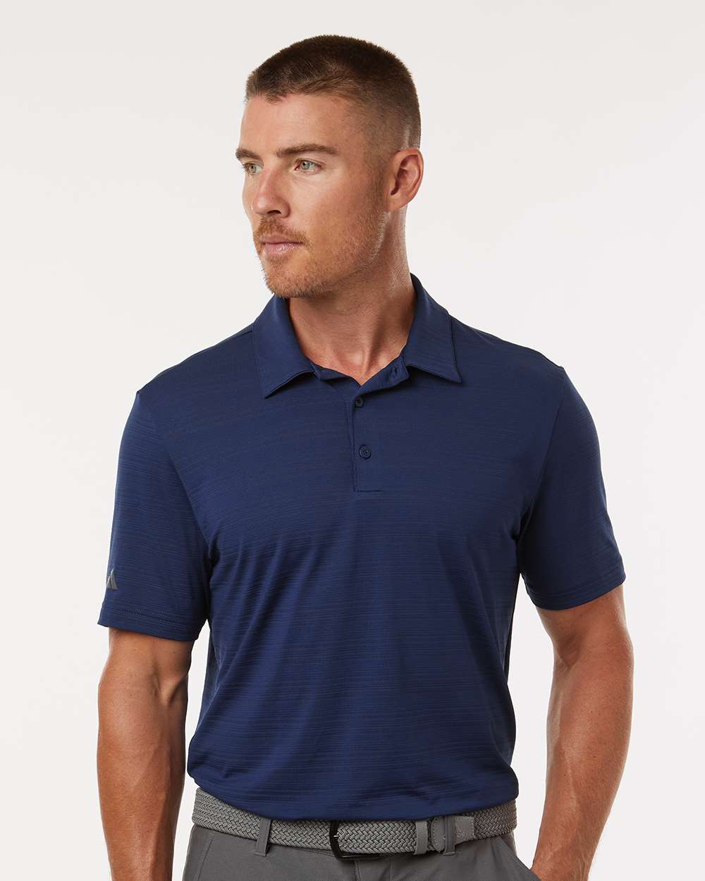 Adidas Men's Textured Stripe Polo
