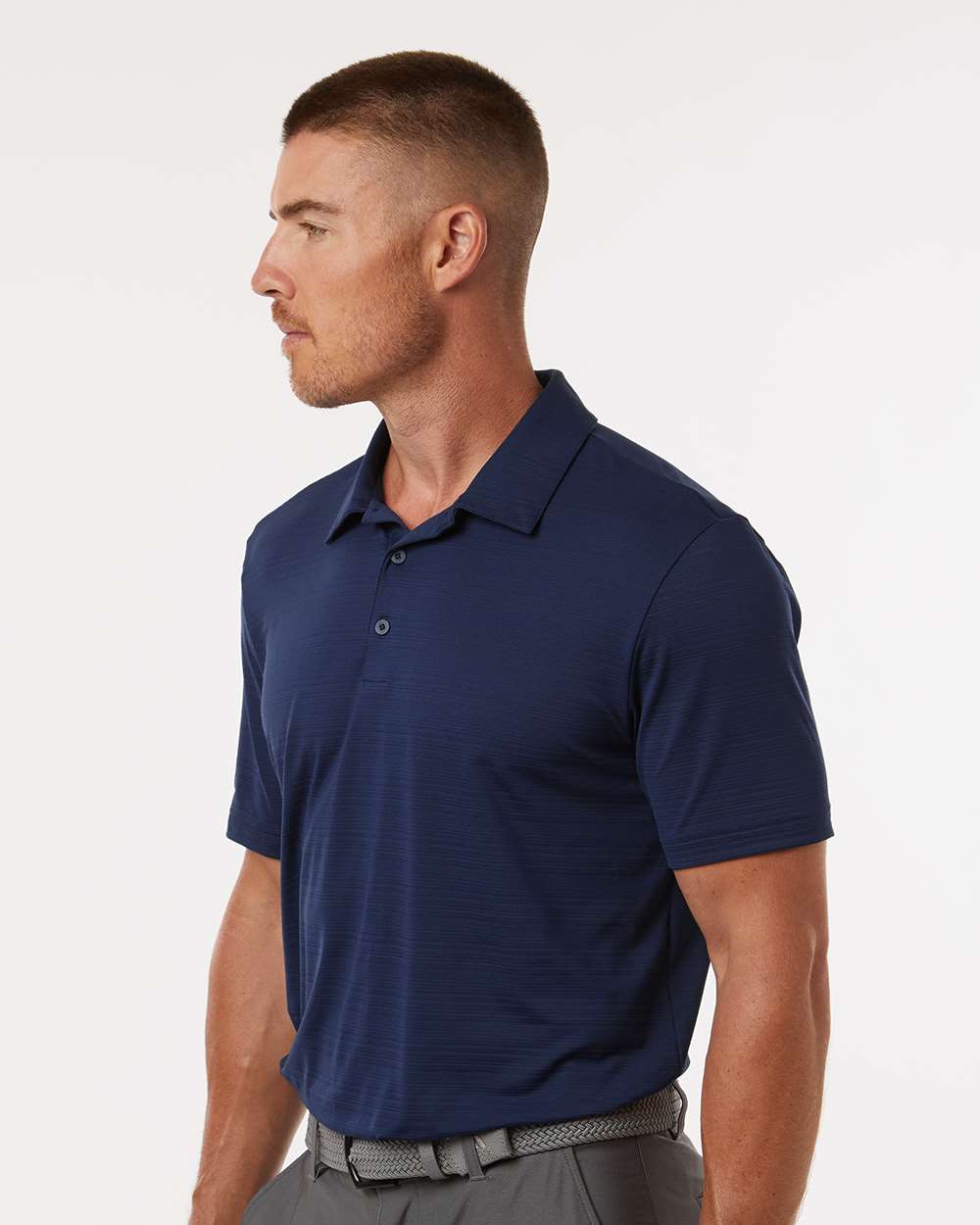 Adidas Men's Textured Stripe Polo