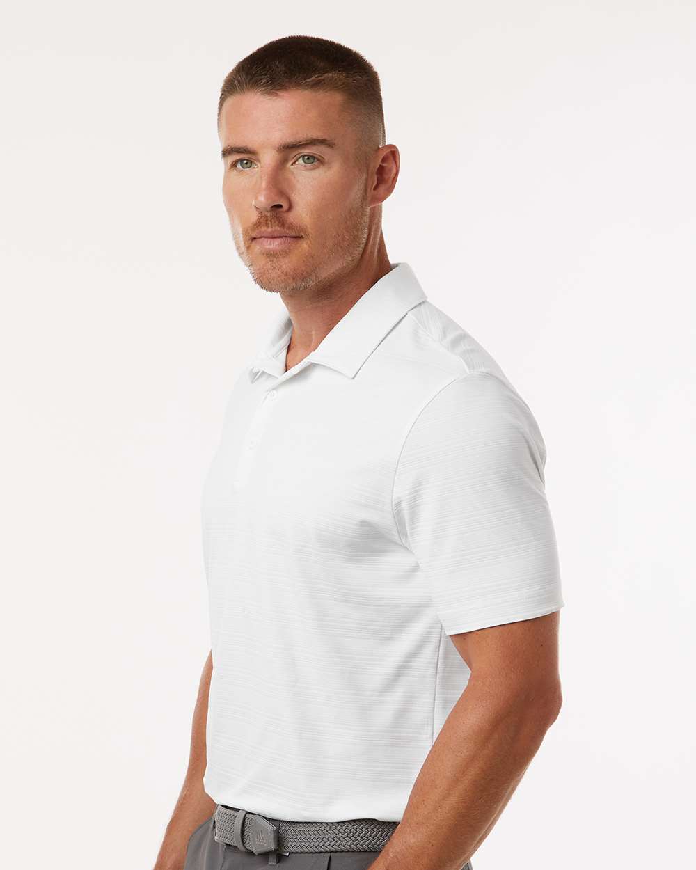 Adidas Men's Textured Stripe Polo