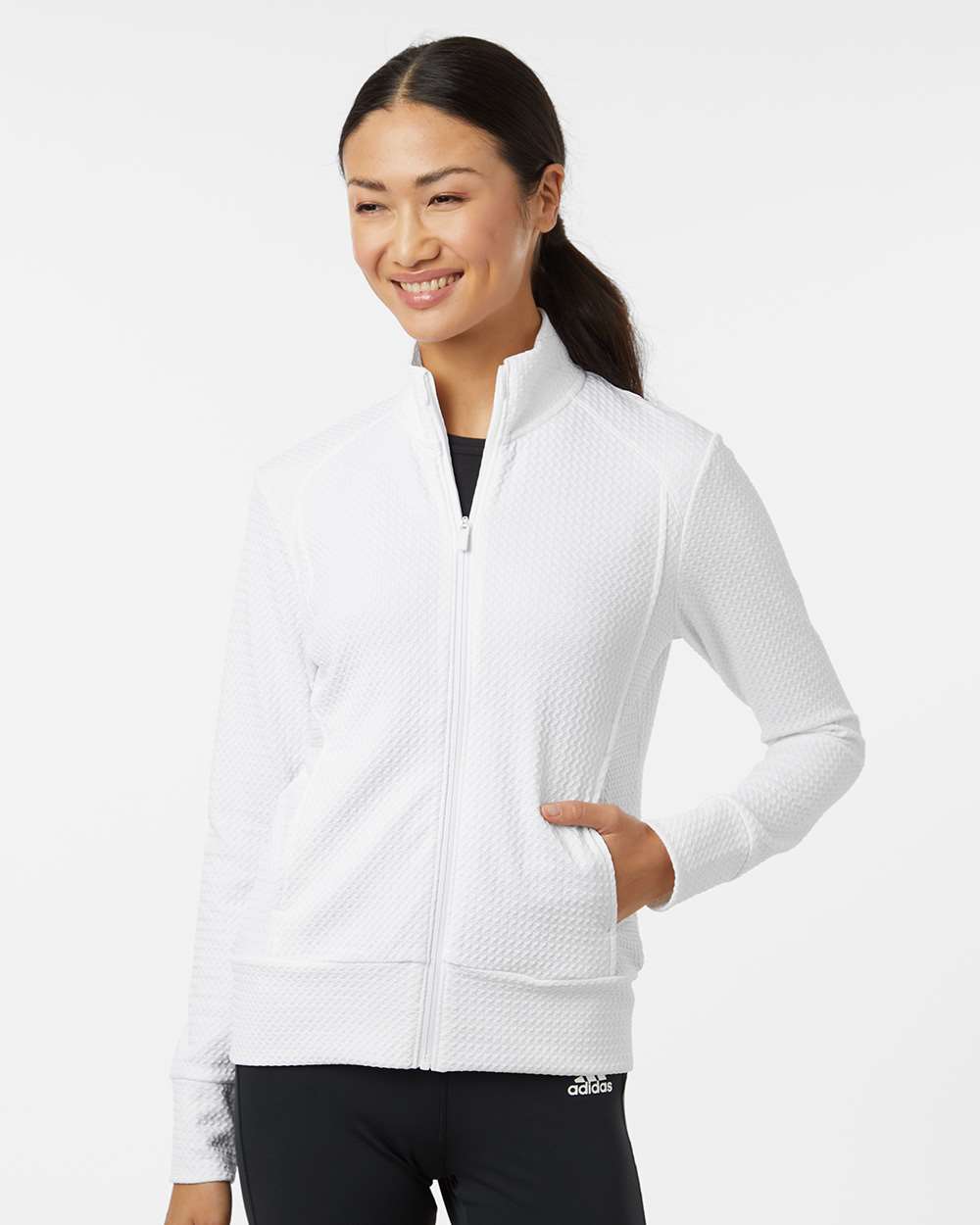 Adidas Women's Ultimate365 Textured Full-Zip Jacket