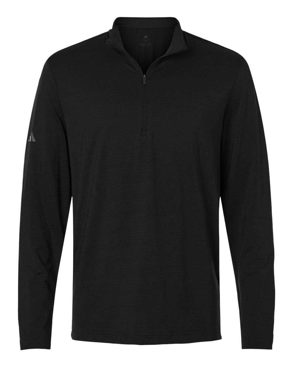 Adidas Men's Textured Stripe Quarter-Zip Pullover