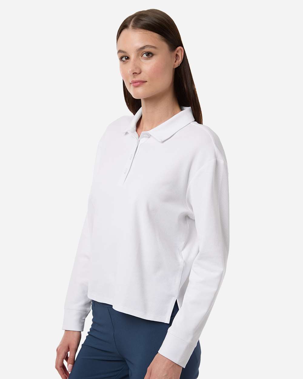 Adidas Women's Beyond Long Sleeve Loose Polo