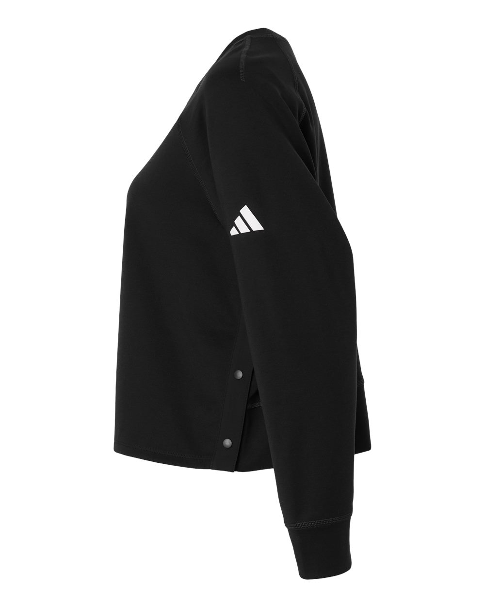 Adidas Women's Beyond Side-Snap Crewneck Sweatshirt