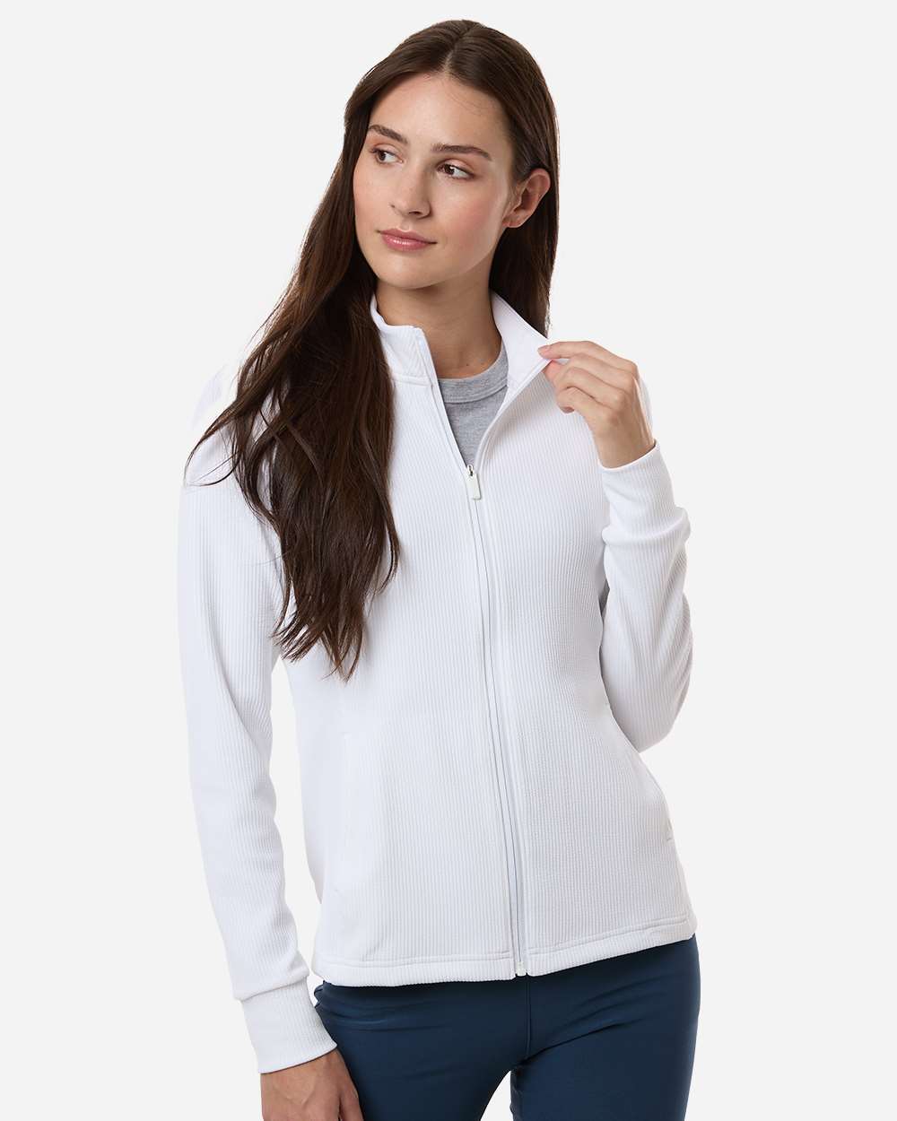 Adidas Women's Performance Textured Full-Zip Jacket