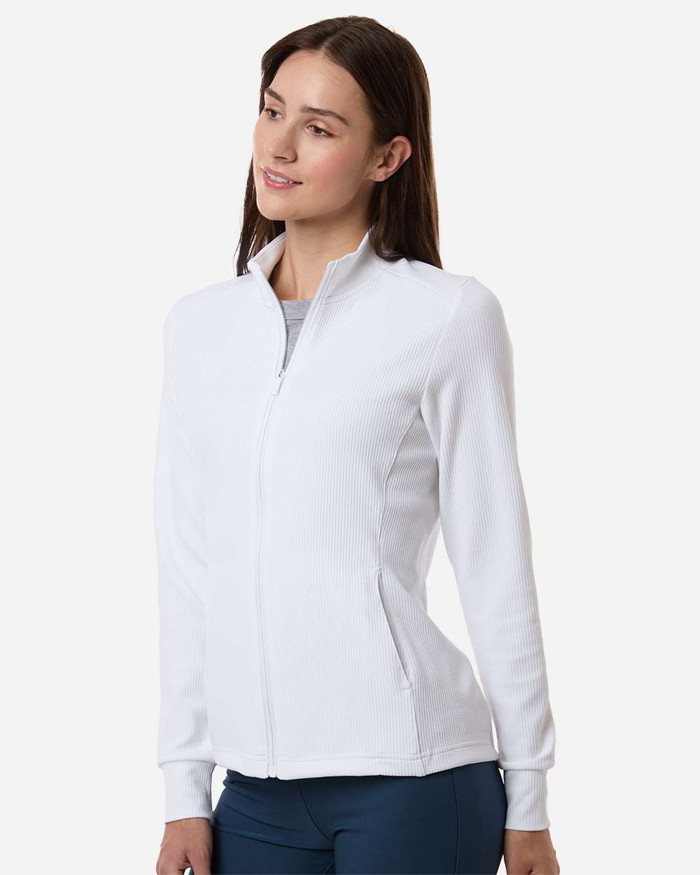 Adidas Women's Performance Textured Full-Zip Jacket
