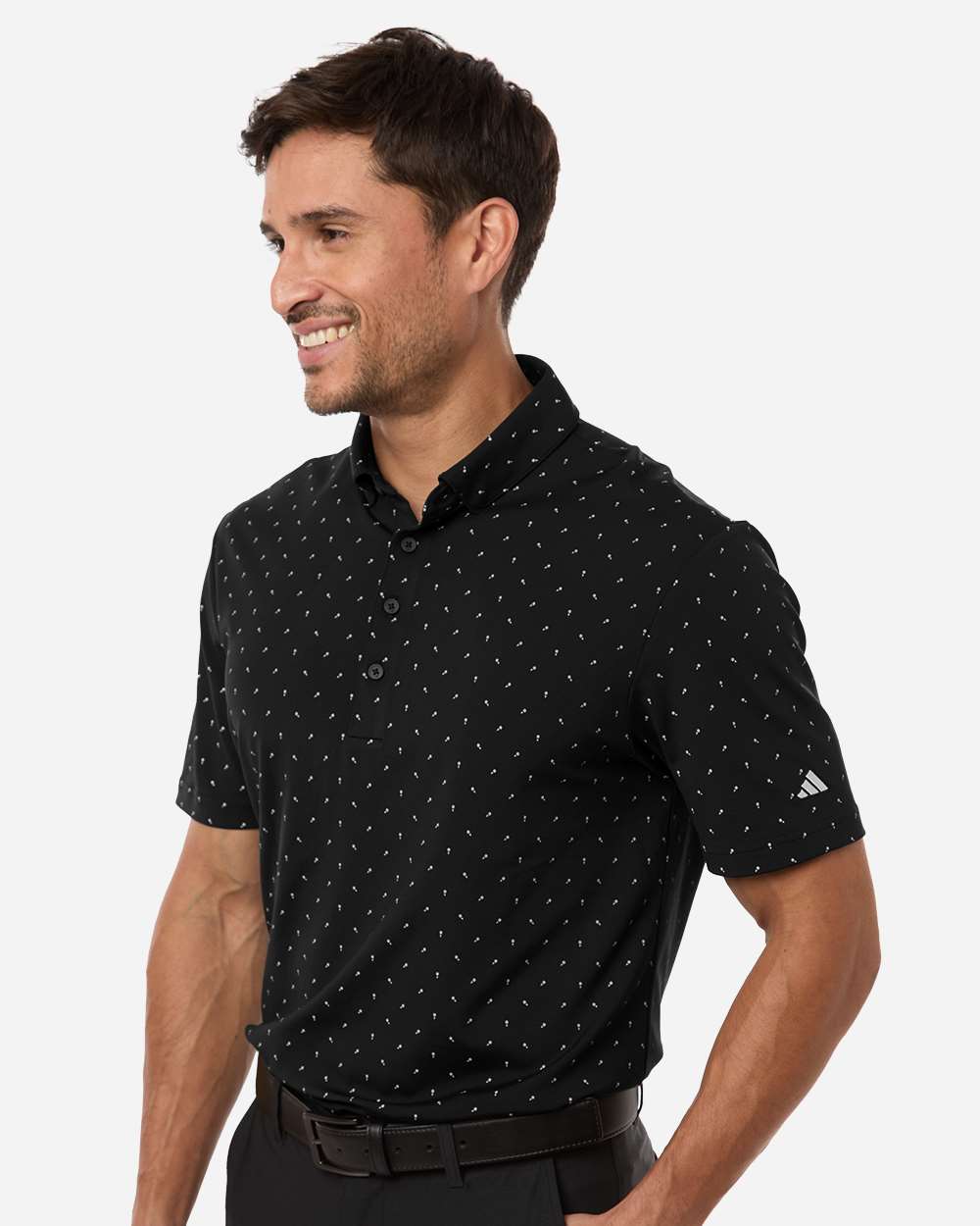 Adidas Men's Ultimate365 Micro Print Polo