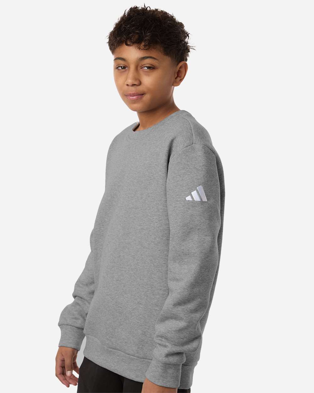 Adidas Youth Fleece Crewneck Sweatshirt