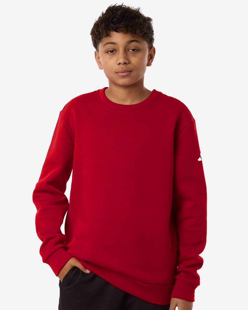 Adidas Youth Fleece Crewneck Sweatshirt