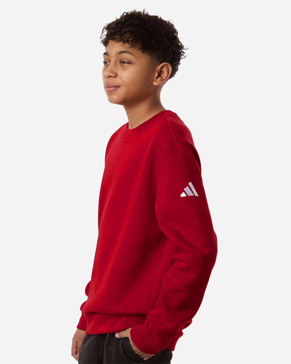 Adidas Youth Fleece Crewneck Sweatshirt