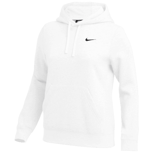 White nike top hoodie zip up