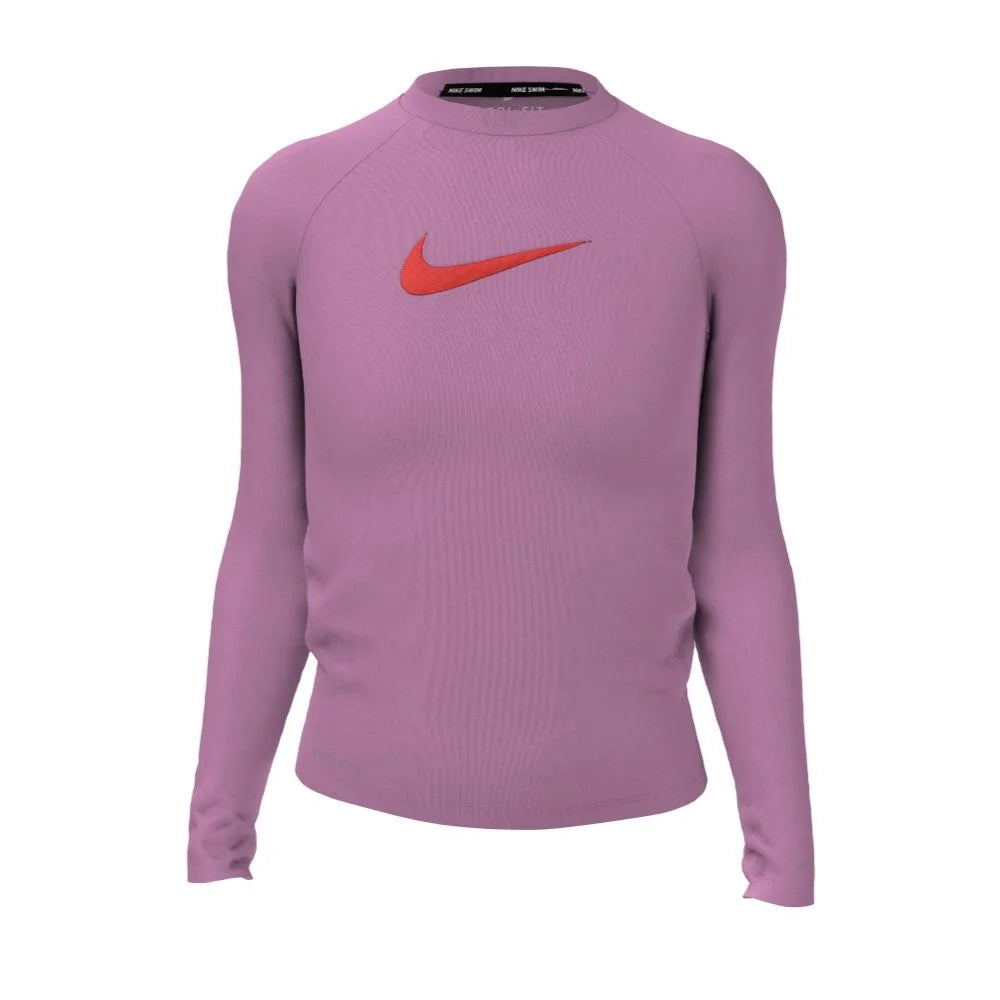 Nike Swim Girls Swoosh Long Sleeve Hydroguard