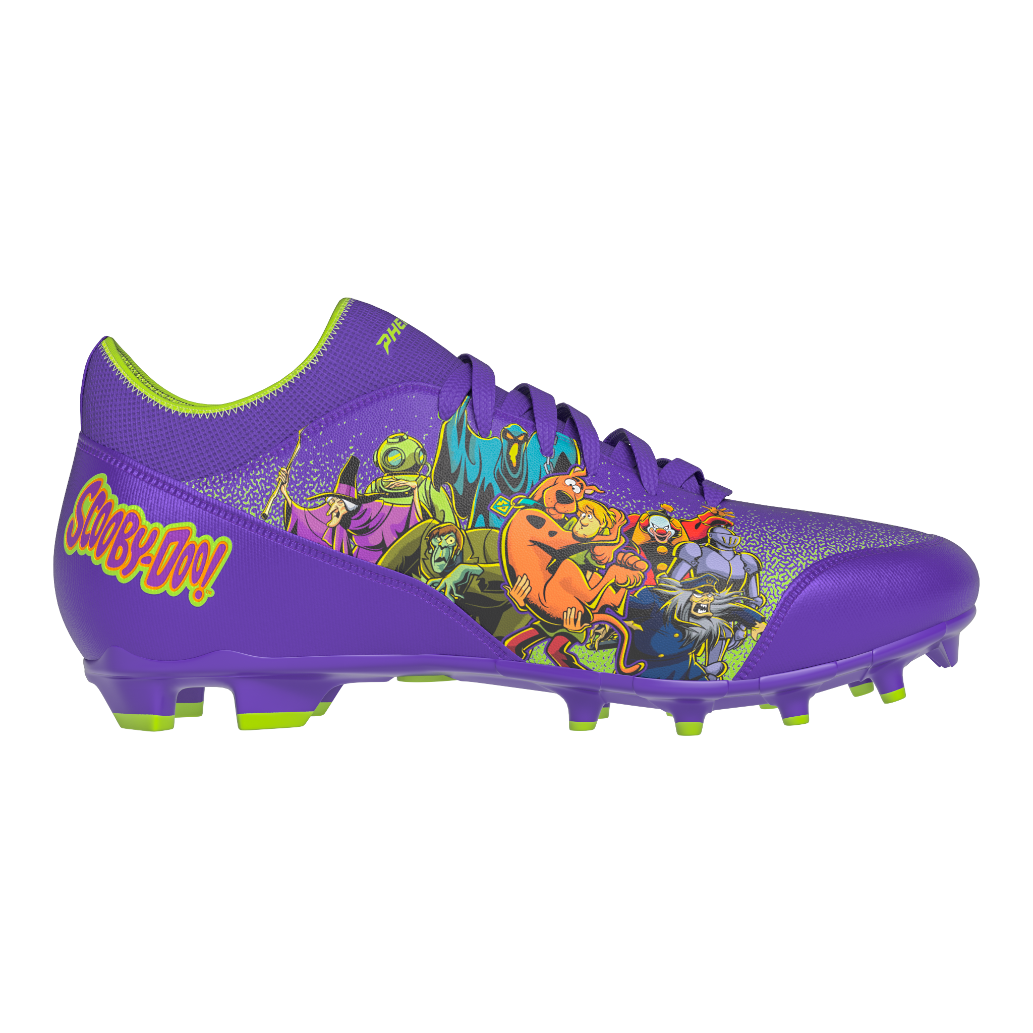 Scooby Doo Youth Football Cleats Velocity 3.0 by Phenom Elite Midway Sports