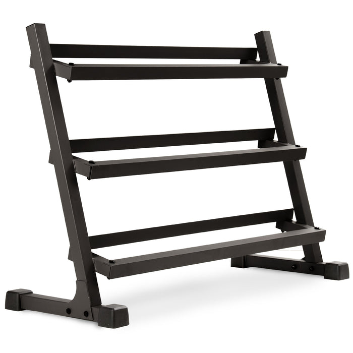 Soporte para mancuernas de 3 niveles - 10 pares de mancuernas