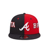 Gorra New Era bicolor de los Atlanta Braves