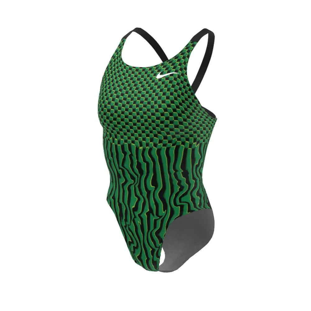Nike Swim Women's Drippy Check Fastback One Piece