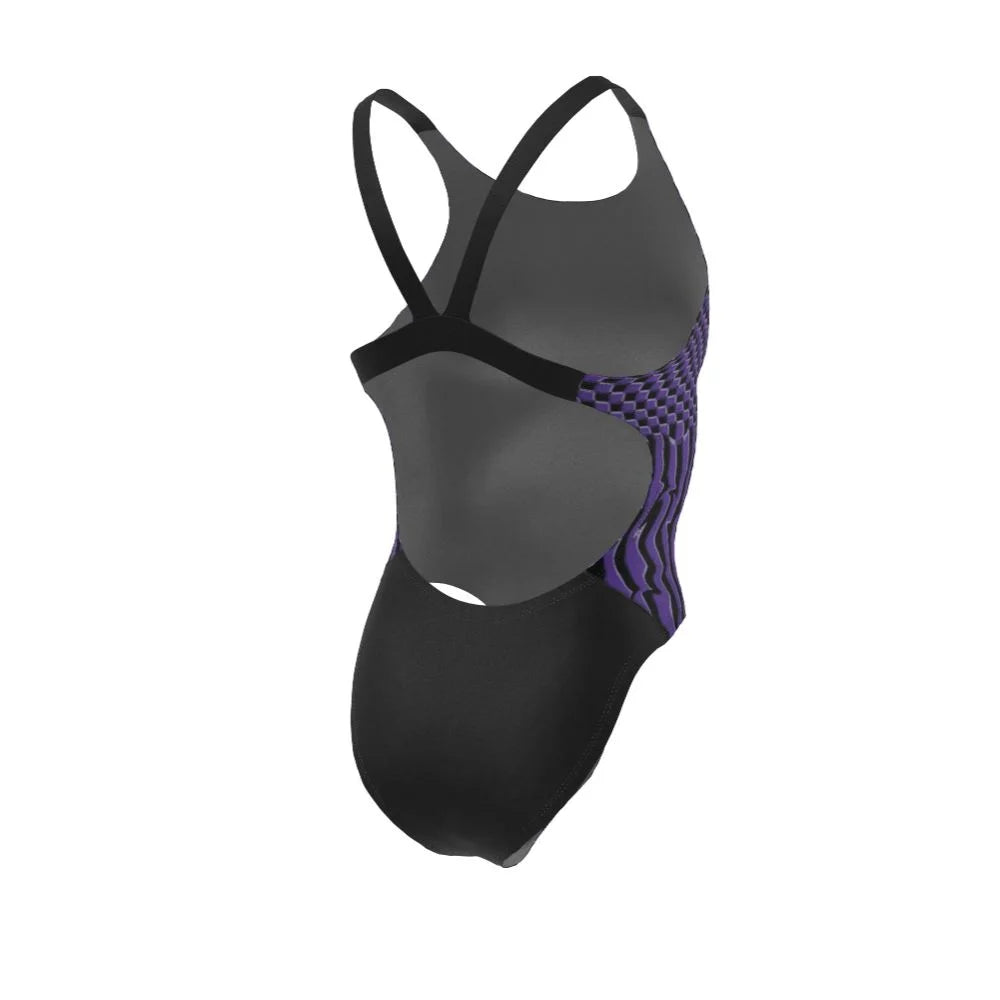 Nike Swim Women's Drippy Check Fastback One Piece