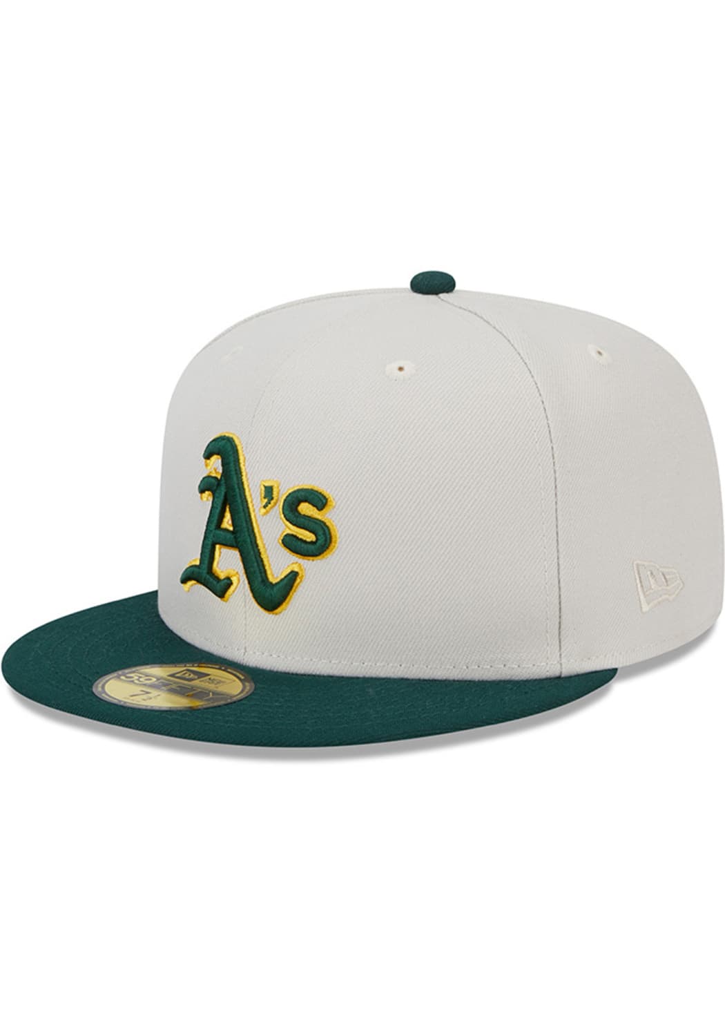 New Era MLB Oakland Athletics Men's White World Class 59Fifty Fitted Hat