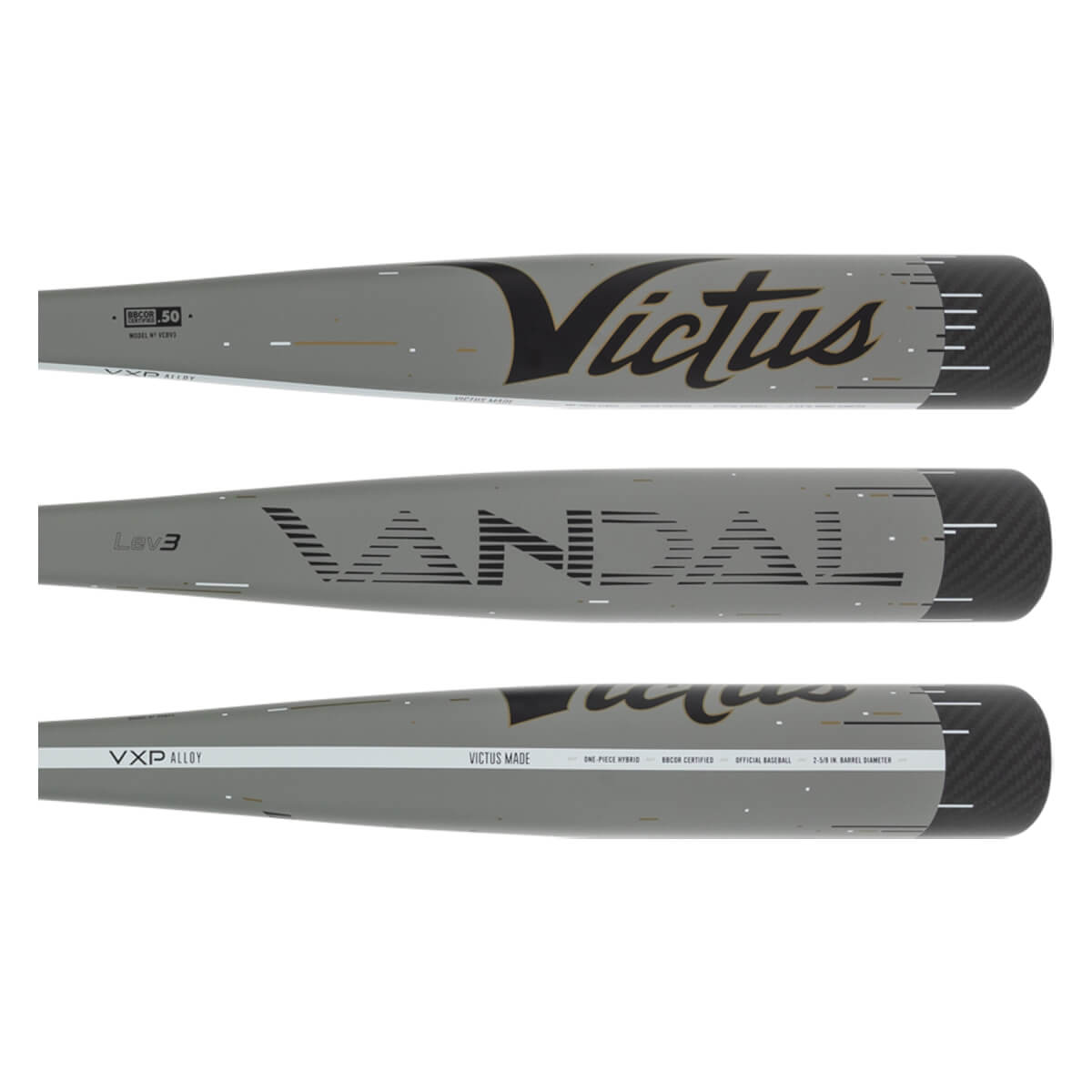 Victus Vandal Lev3 BBCOR (-3) Baseball Bat: VCBV3