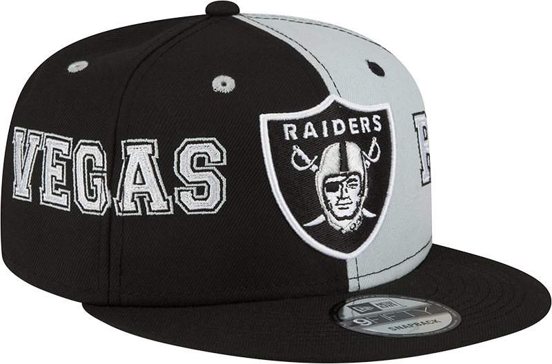 New Era Las Vegas Raiders Team Split 9FIFTY Snapback Hat