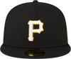 Parche lateral con el logotipo metálico de los Piratas de Pittsburgh de New Era, años 60, talla 59FIFTY ajustada