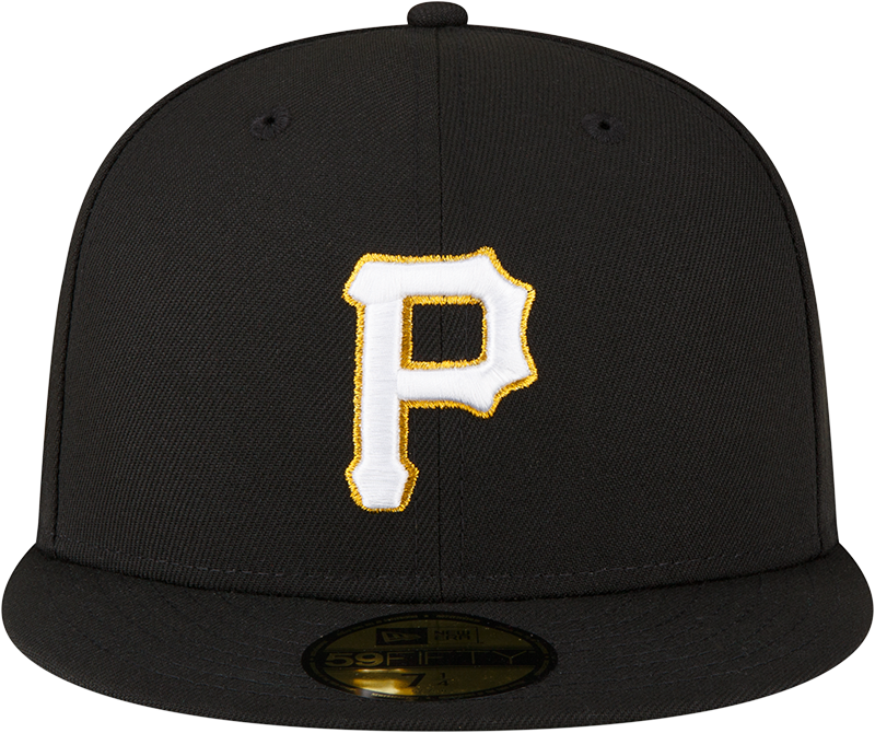 Parche lateral con el logotipo metálico de los Piratas de Pittsburgh de New Era, años 60, talla 59FIFTY ajustada