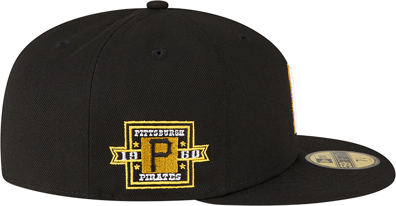NEW ERA PITTSBURGH PIRATES METALLIC LOGO 1960 SIDE PATCH 59FIFTY FITTED