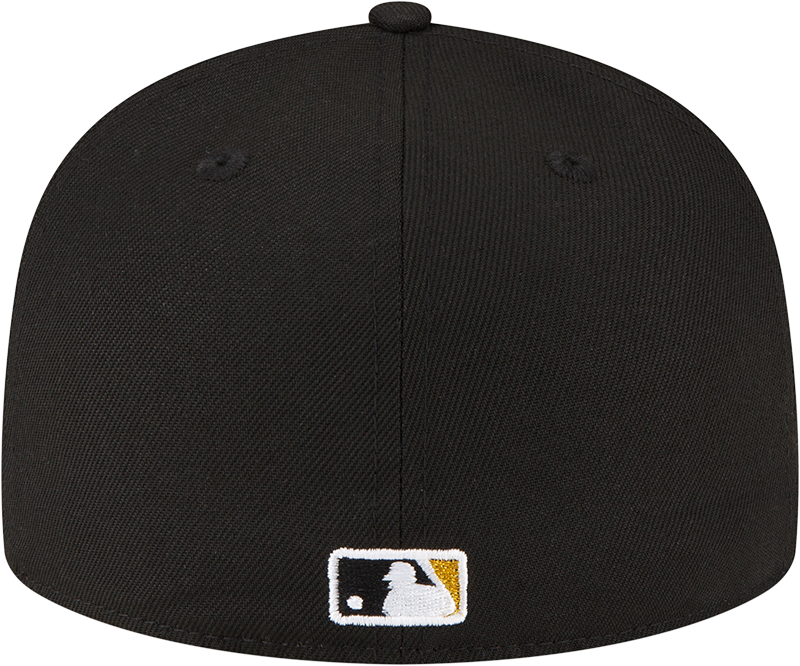 Parche lateral con el logotipo metálico de los Piratas de Pittsburgh de New Era, años 60, talla 59FIFTY ajustada