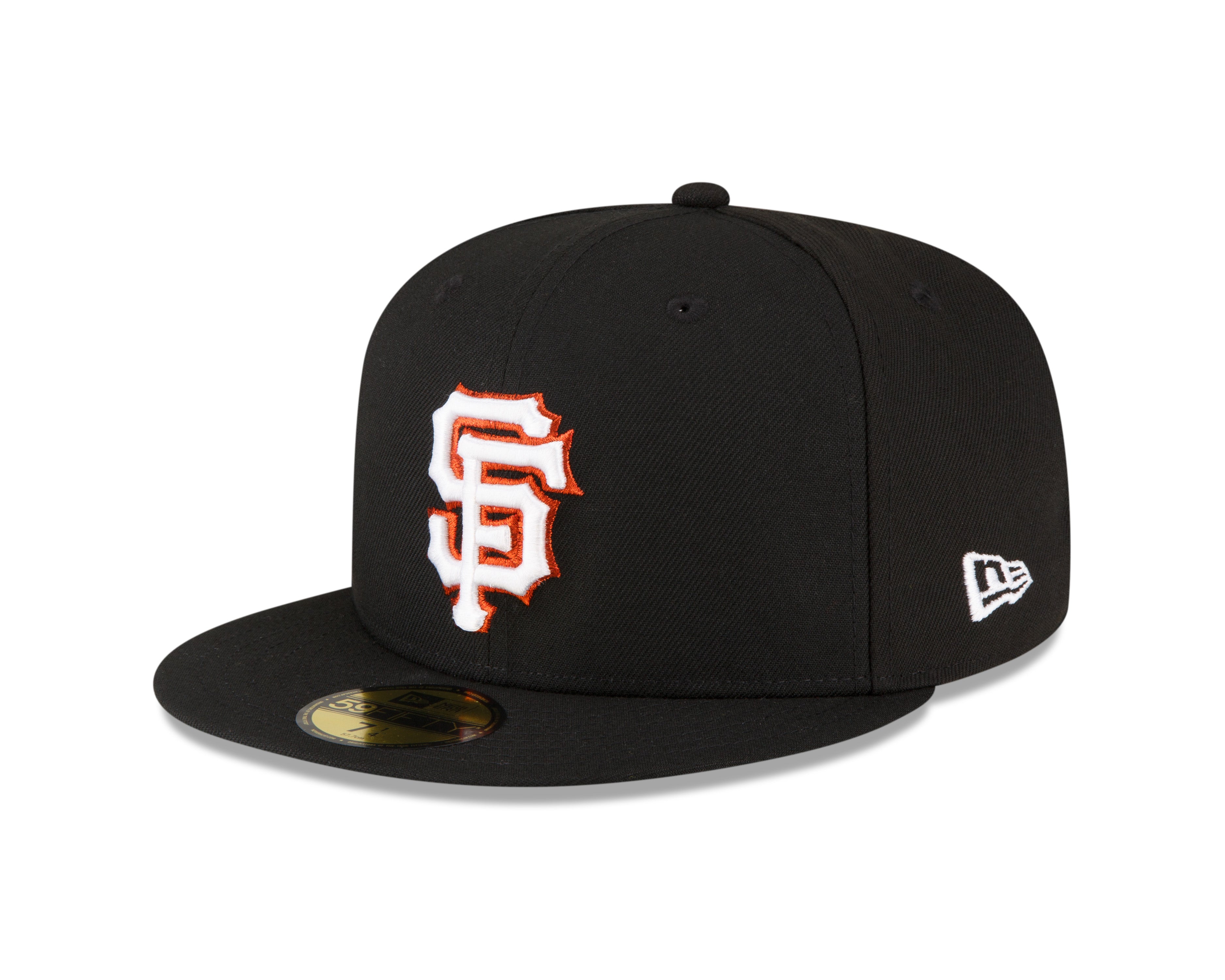 New Era 59fifty-Black San Francisco Giants Fitted 60th Anniversary Metallic Logo Side Patch