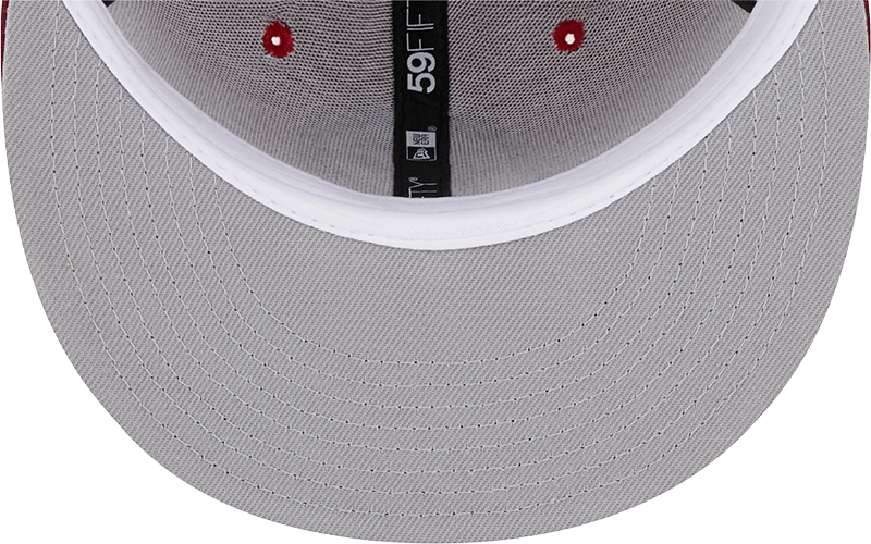 Gorra ajustada tricolor del equipo New Era 59Fifty MLB Oakland Athletics