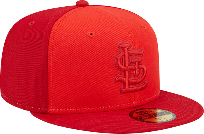 New Era St Louis Cardinals Mens Red Tri Tone Team 59FIFTY Fitted