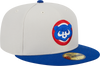 Gorra ajustada de clase mundial 59Fifty de los Chicago Cubs