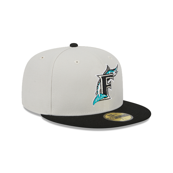 Florida Marlins New Era World Class Back Patch 59FIFTY Fitted Hat