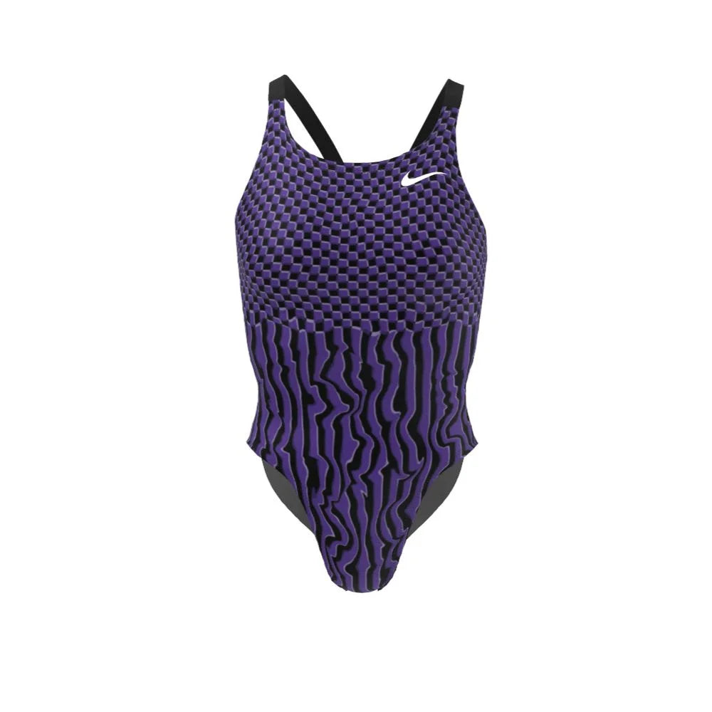 Nike Swim Women's Drippy Check Fastback One Piece
