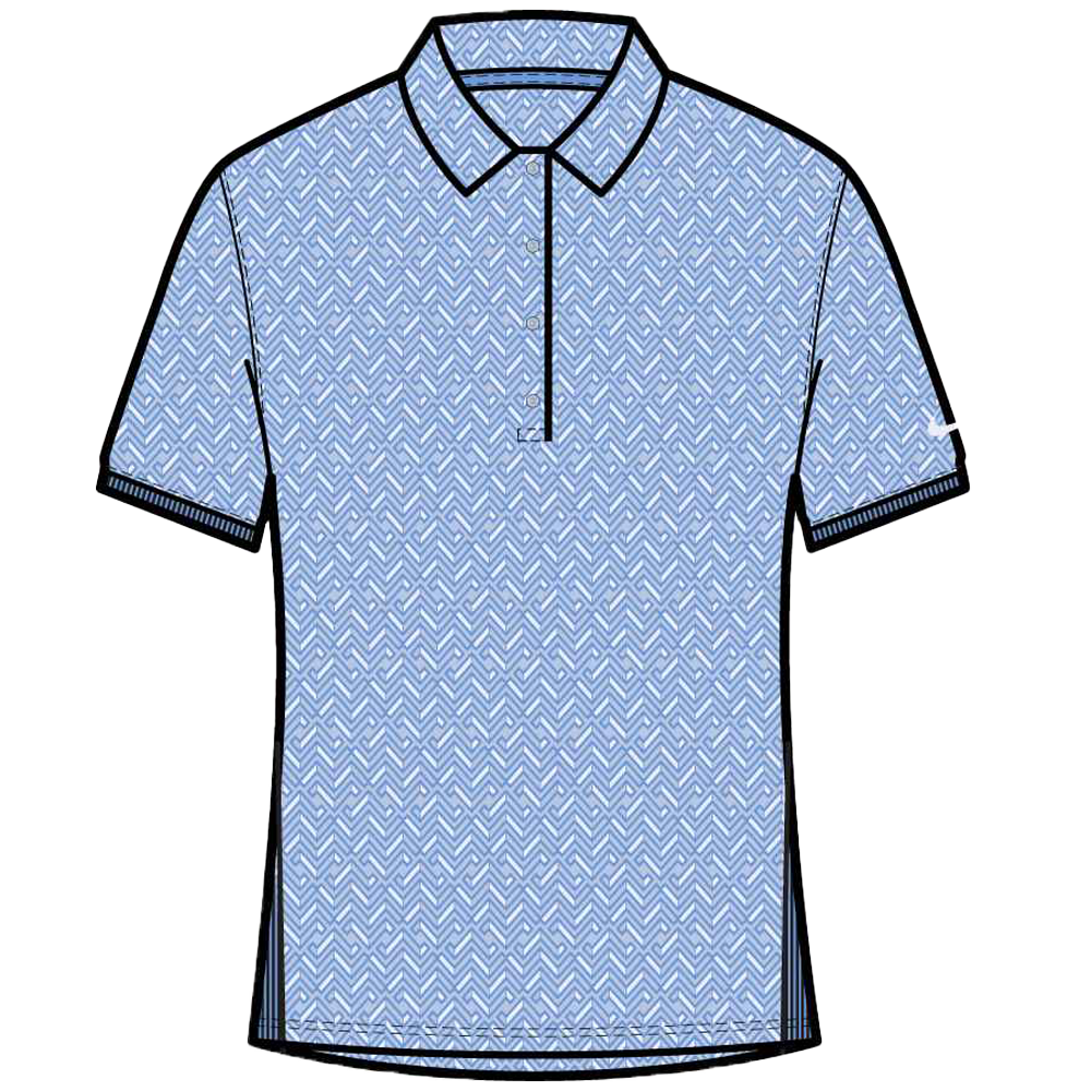 Nike Women's Victory Dri-FIT Short Sleeve Printed Golf Polo