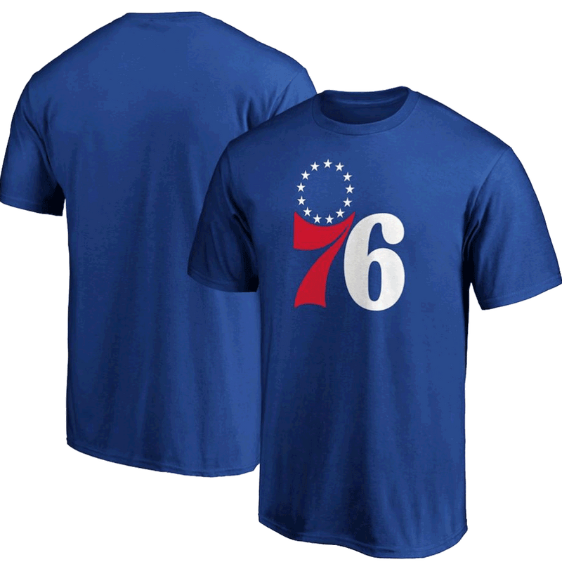 Philadelphia 76ers Royal Primary Team Logo T-Shirt