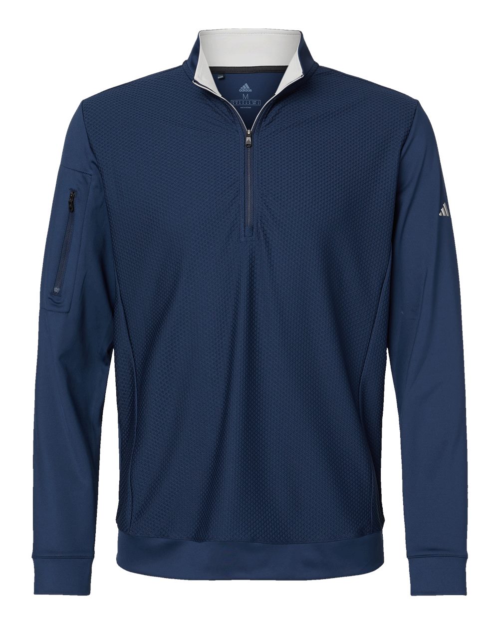 Adidas Men's Textured Quarter-Zip Pullover