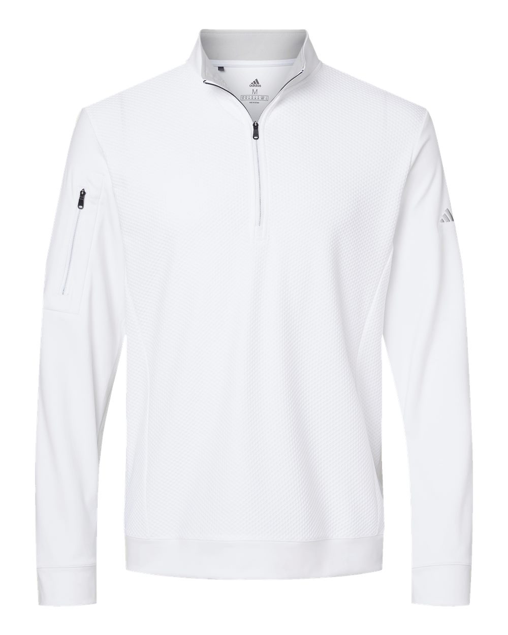 Adidas Men's Textured Quarter-Zip Pullover
