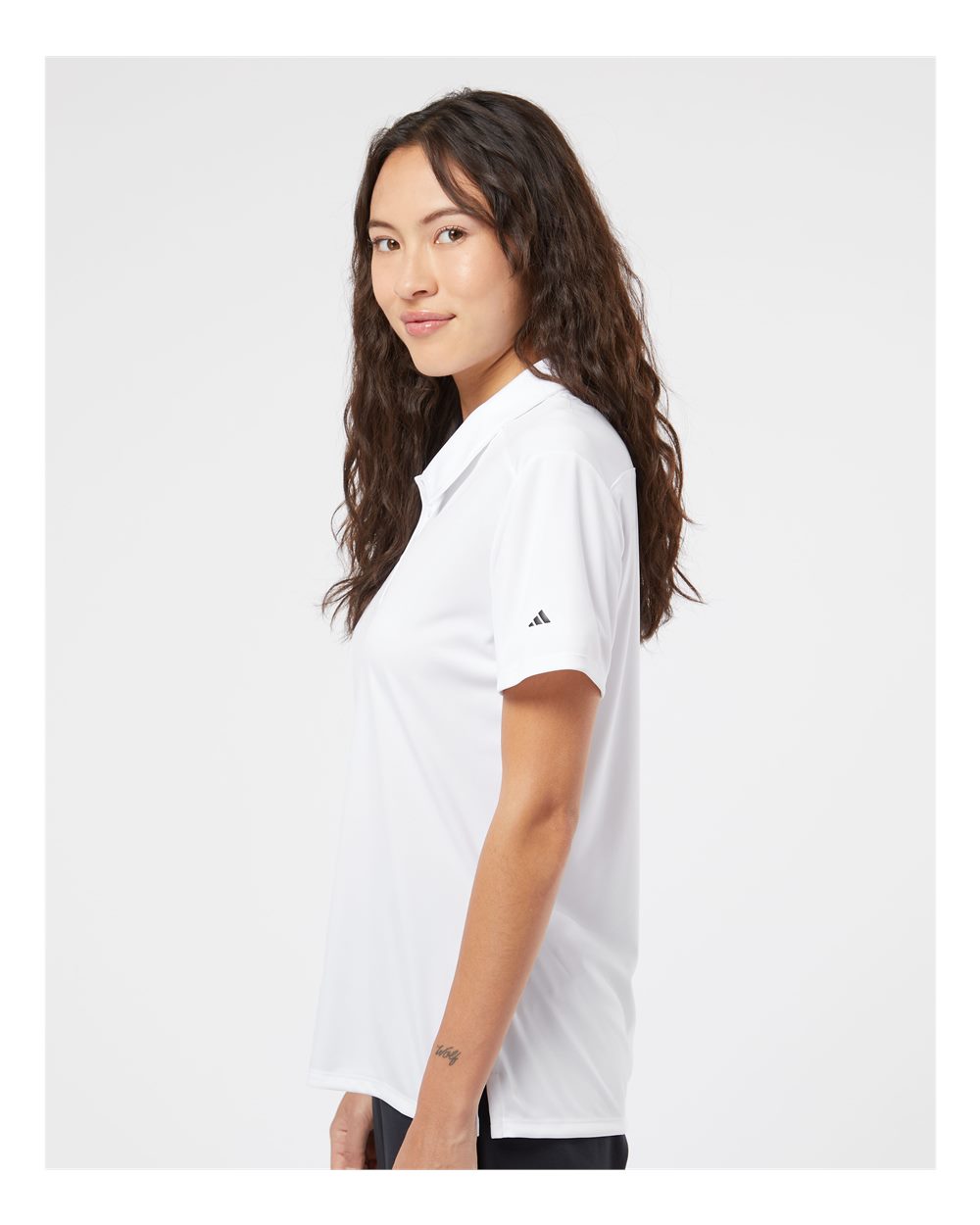 Adidas Women's 3-Stripes Shoulder Polo